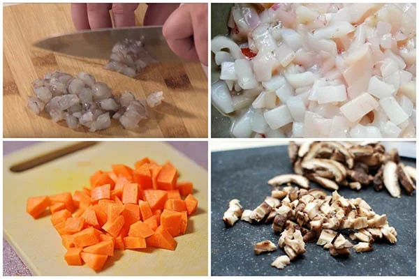 Sơ chế các nguyên liệu