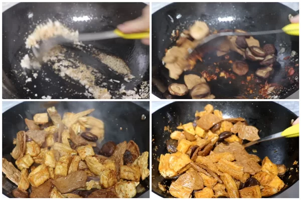 Topping được xào đậm đà