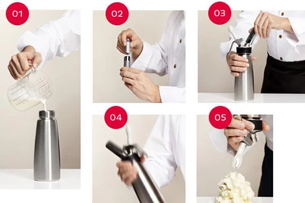 Các bước làm whipping cream