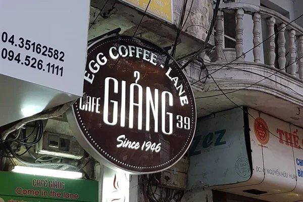 Cà phê trứng Giảng