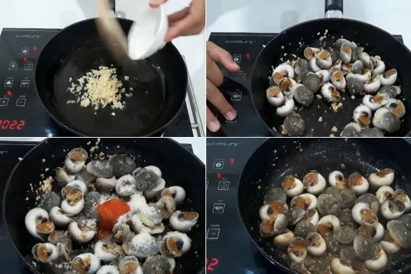Cách làm ốc mỡ cháy tỏi đơn giản