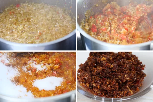 Làm ớt sa tế ăn kèm