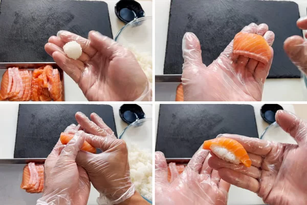 Cách làm sushi cá hồi sống Nigiri