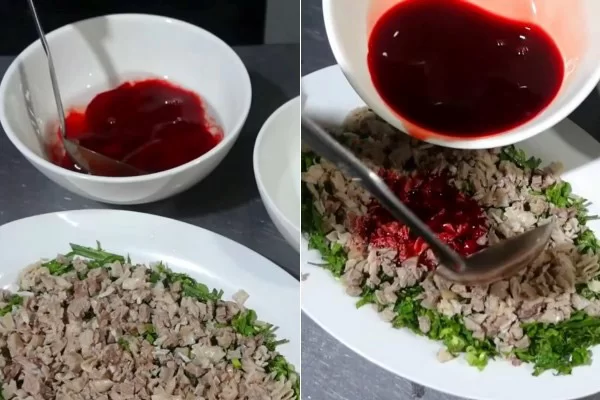 Cách đánh tiết canh dê nhanh đông