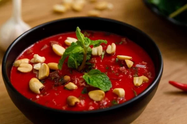 Tiết canh dê có hương vị thanh mát