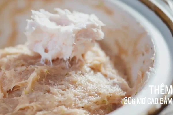 Chế biến phần nhân há cảo