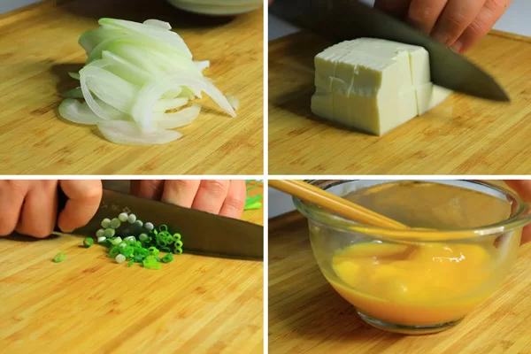 Nguyên liệu nấu canh miso trứng