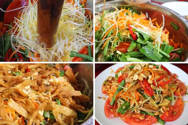 giã dập nguyên liệu không được giã nát