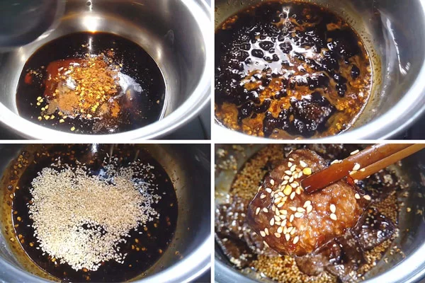 Làm xốt và khô bò chay