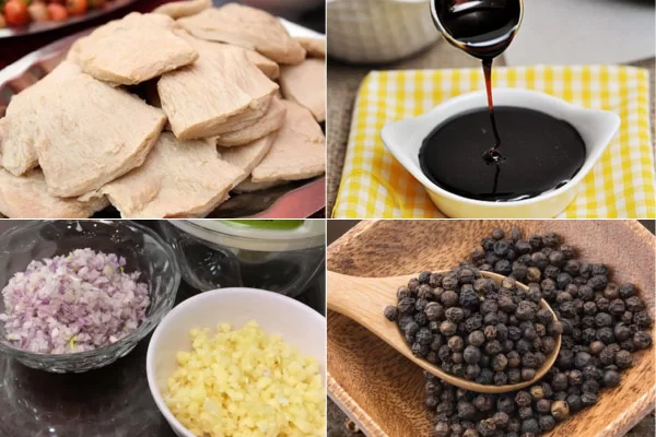 Nguyên liệu để làm kho quẹt chay