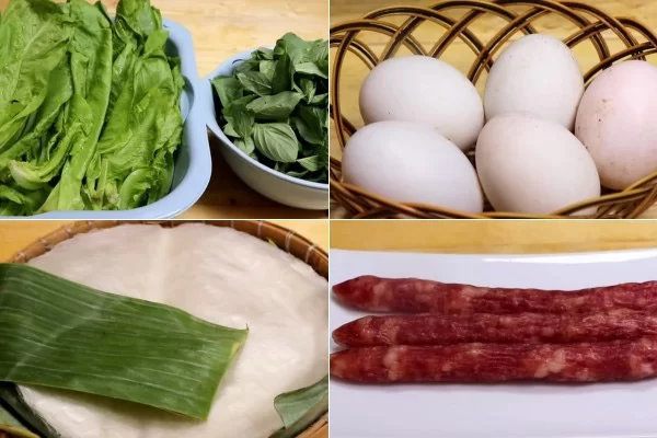 nguyên liệu làm bò bía mặn tại nhà