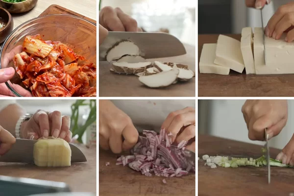 Sơ chế các nguyên liệu rau củ