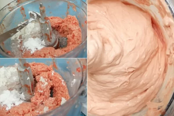 Thêm bột bắp, nước đá vào xay