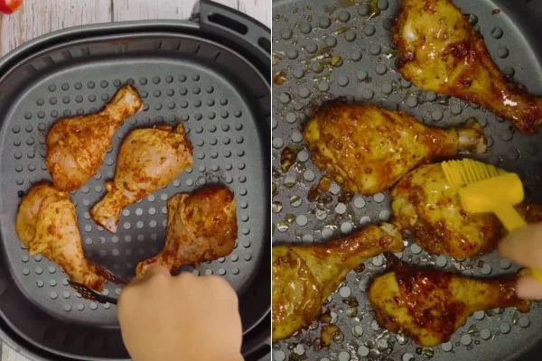 Nướng đùi gà ướp mật ong