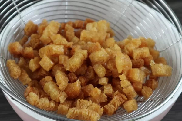 Chiên vàng giòn sườn non chay