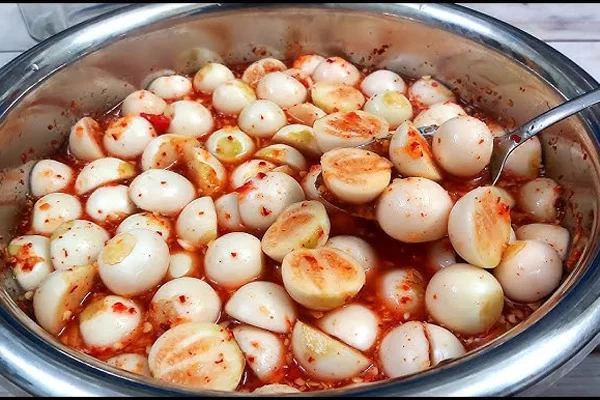 Trộn kim chi cà pháo