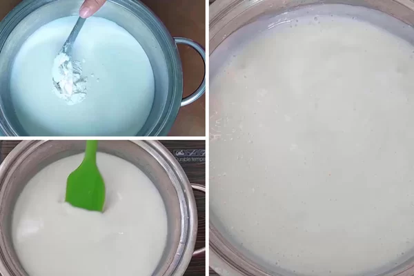 nấu nước cốt dừa