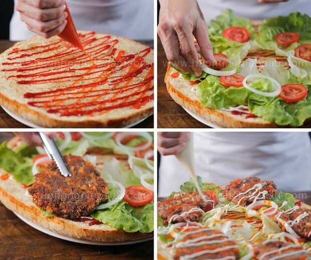 Các công đoạn vào bánh