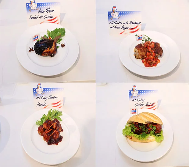 các món từ thịt gia cầm Mỹ