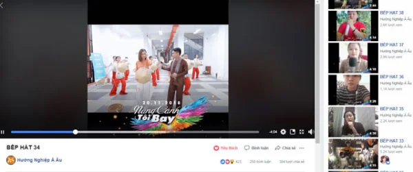 Tất cả tiết mục dự thi được đăng tải trên Fanpage của Hướng Nghiệp Á Âu fanpage hnaau