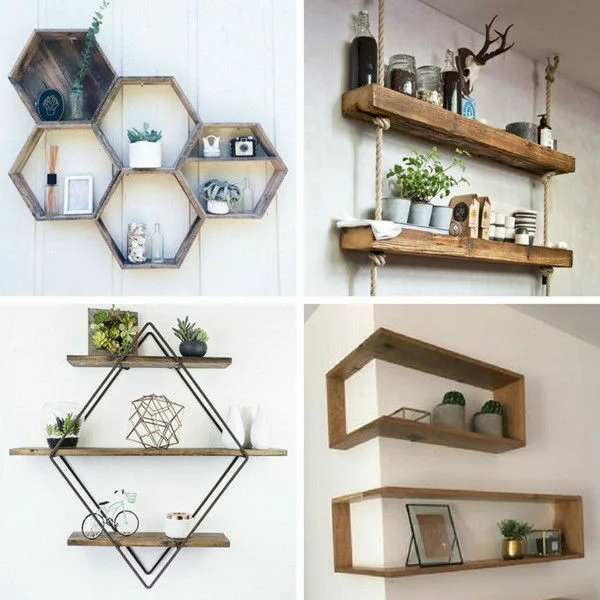 kệ trang trí quán nước uống