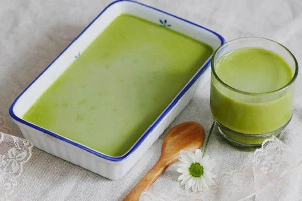 pudding trà xanh