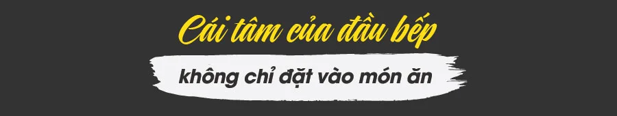 Cái tâm của đầu bếp