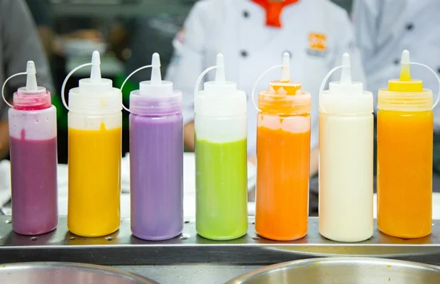 7 loại xốt với 7 màu sắc cuốn hút