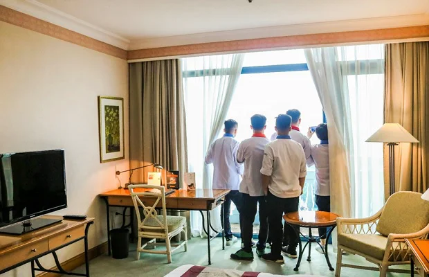 tại khu phòng VIP trên Tầng 17