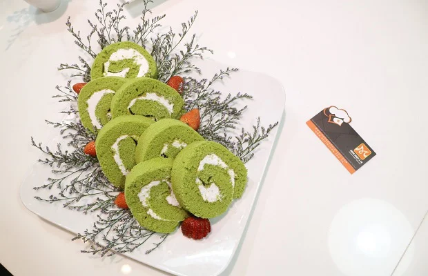 bánh bông lan trà xanh