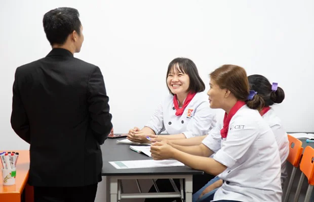 Học viên tham gia trải nghiệm kỹ năng phỏng vấn