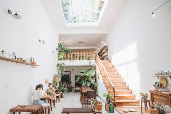 không gian quán cafe ở đà nẵng