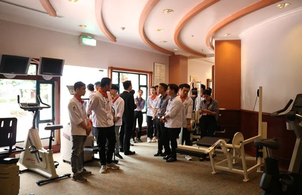 Phòng fitness đầy đủ trang thiết bị hiện đại