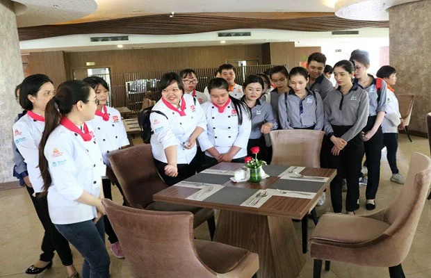 khu vực dành cho du khách dùng điểm tâm