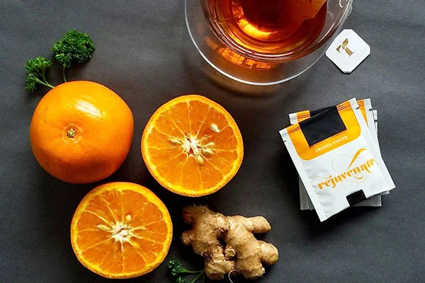 Trà gừng cam có thể uống nóng