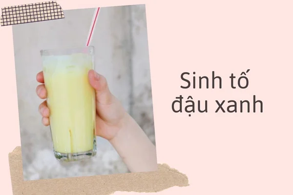 sinh tố đậu xanh