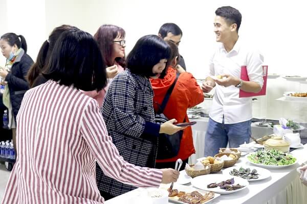 các món ăn được chuẩn bị chu đáo