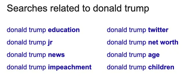 từ khóa liên quan với donal trump