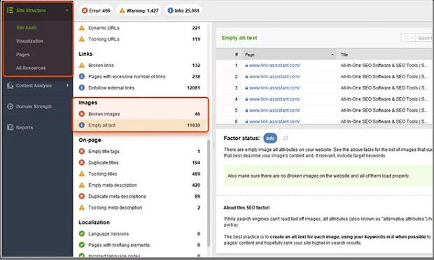 check-empty-alt-tags-website-auditor