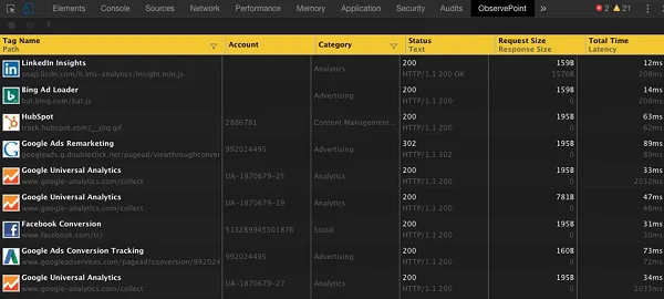 ObservePoint TagDebugger