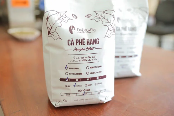 quy cách đóng gói cà phê
