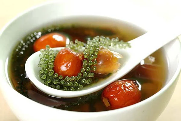 chè rong nho táo đỏ