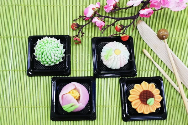 thành phẩm Wagashi đẹp mắt