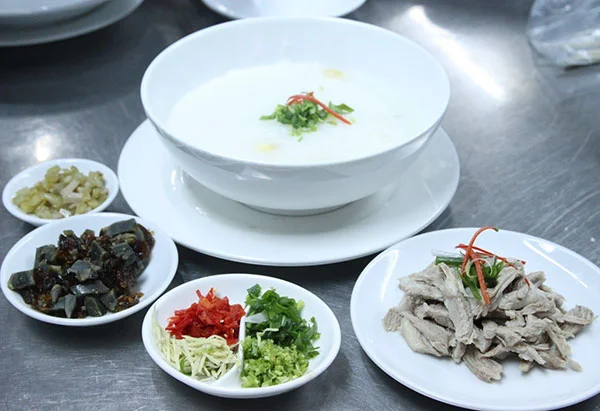 cháo tiều thanh đạm bổ dưỡng