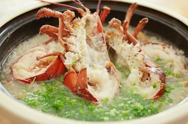 cháo tôm hùm