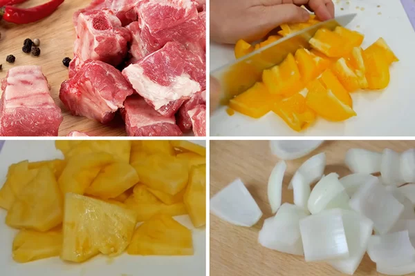 Sơ chế nguyên liệu làm sườn xào