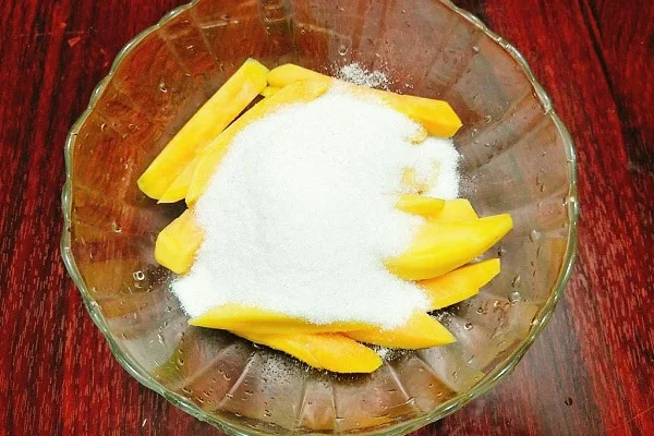 ướp khoai lang với đường