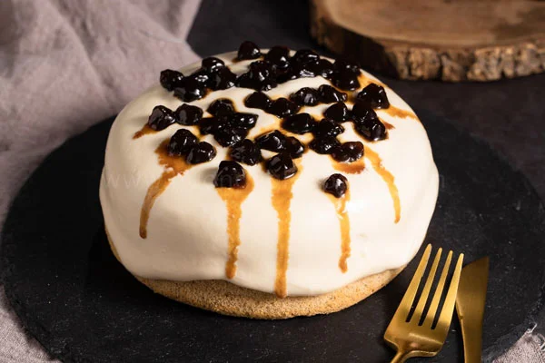 Thành phẩm bánh bông lan trà sữa