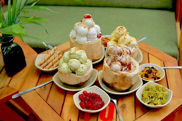 các loại topping phong phú