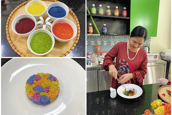 cách tạo màu cho các món xôi